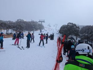 Group of people in the snow